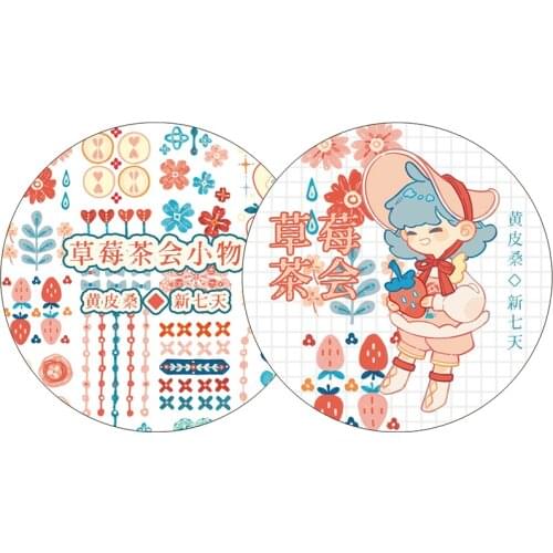 Strawberry Tea and Small Things Washi Tapes Bullet Journal Masking Tape Adhesive Tape DIY Scrapbooking Washi Stickers