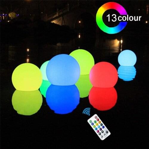 Colorful LED luminous ball inflatable remote control ball LED colorful flashing beach ball pool party decoration #40