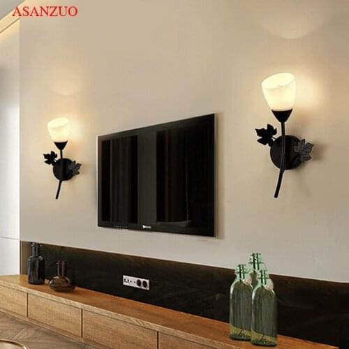 Creative bedside lamp bedroom led wall lamp modern living room aisle staircase dining room lamp