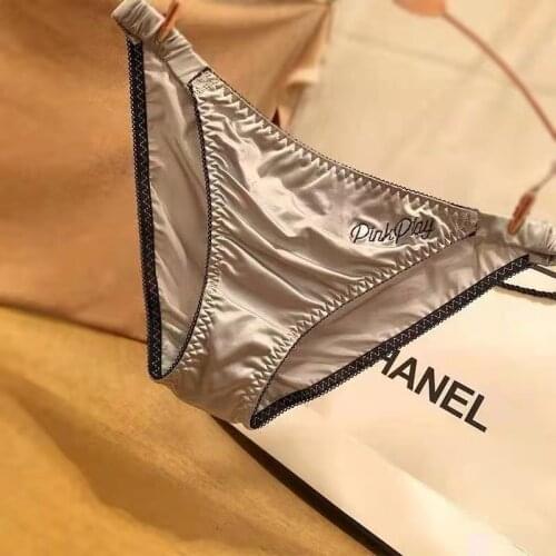 Lace Underwear Womens Thongs Sexy Womens Panties Satin Silky Slip Femme Lingerie Temptation Seamless Women Thongs G-string