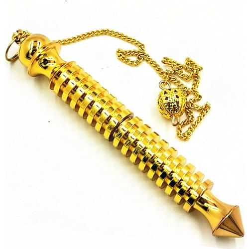 Can be opened Brass Pendule pendants for Reiki Healing Divinatio Spiritual Wicca Men Amulet Screw Shape energy therap