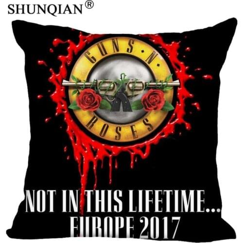 Best Guns and Roses Pillowcase Wedding Decorative PillowCover Custom Gift For (Two Sides) Printed Pillow Cases A9.30