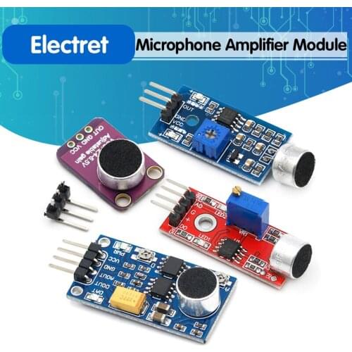 Electret Microphone Amplifier Stable MAX9814 module Auto Gain Control MAX4466