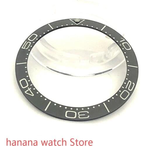 Brand new high quality 38mm pearl rotating luminous watch bezel black suitable for self-winding 40mm case mens watch