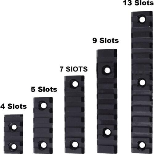 Keymod Set Rail for Rifles Air Guns 4 5 7 9 13 Slot Set Bracket Rail 20mm Bracket Dovetail Groove Installation Gun Accessories