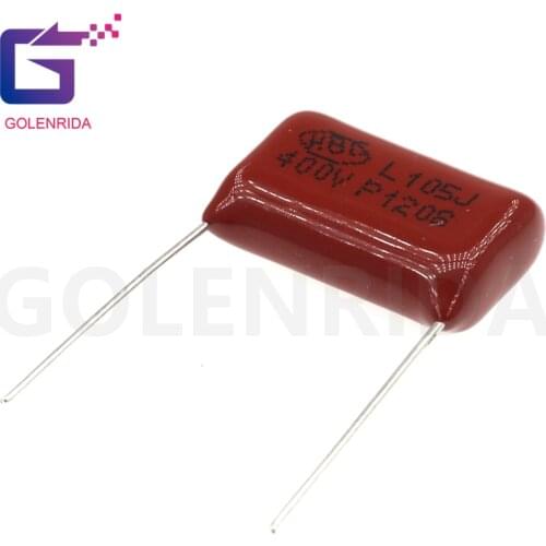10PCS 400V105 1UF Pitch 20MM 400V 105 1000NF CBB Polypropylene film capacitor
