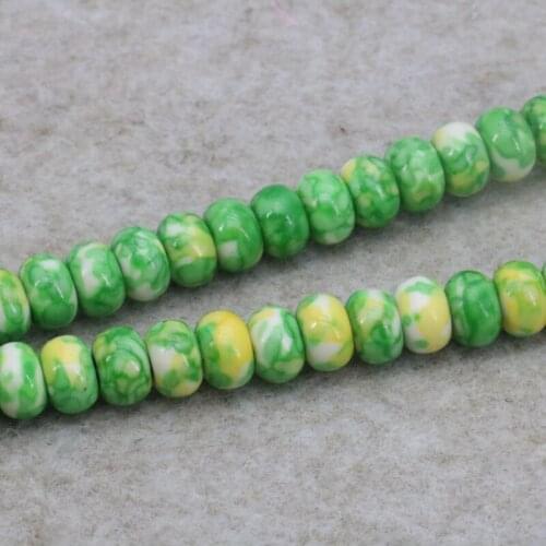 Riverstones abacus shaped loose beads 5x8mm DIY stone 15 inches multi color optional fit women jewelry design