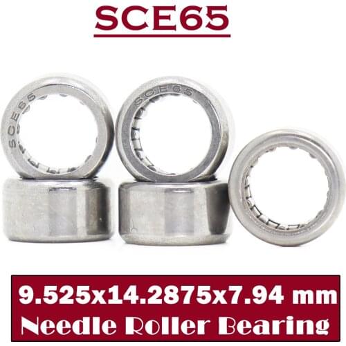 SCE65 Bearing 9.525*14.2875*7.94 mm ( 5 PCS ) Drawn Cup needle Roller Bearings B65 BA65Z SCE 65 Bearing