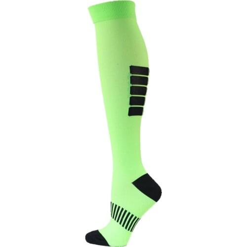 Unisex Outdoor Sports Elastic Leg Protection Stocking Fashion Daily Casual Solid Color Stripes Printing Pressure Stockings
