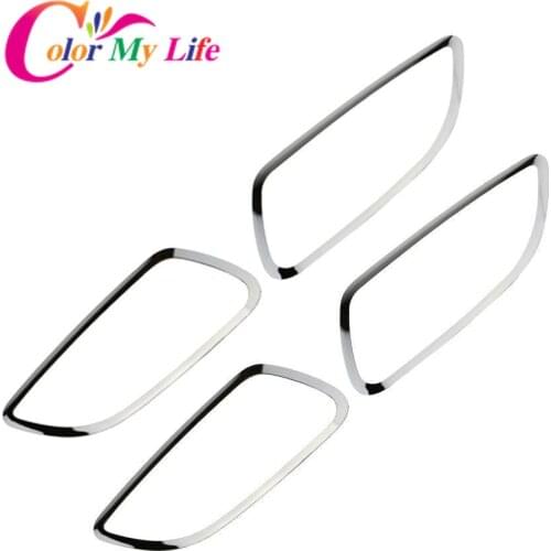 Color My Life 4Pcs/Set Stainless Steel Car Inner Door Handle Circle Cover Trim for Chevrolet Cruze Sedan Hatchback 2009 - 2015