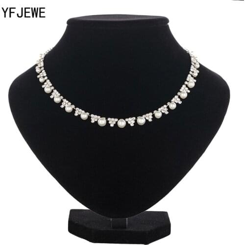 YFJEWE 2017 Women Fashion Crystal Jewelry Charm Choker Statement Bib Collar Necklace Women Statement Choker Necklace N377