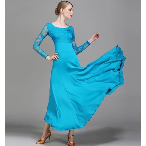 Flamenco Skirts Ballroom Dance Big Swing Skirts Womens Latin Dress Tango Dancing Dress For Ladies Lace Party Costumes Dancewear