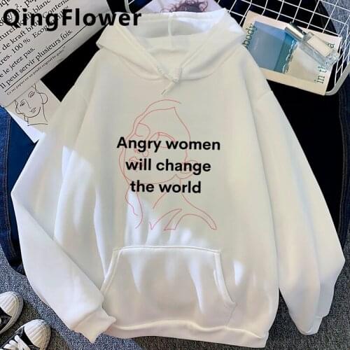 Feminist Feminism Girl Power Grl Pwr hoodies female Oversized grunge plus size female sweatshirts plus size Oversized