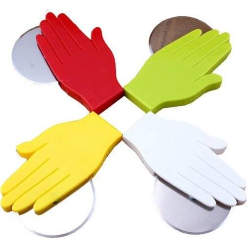 1PC Stainless Steel Pizza Cutter Palm Shape Pizza Wheels Cutters Cake Bread Round Knife Cutter Pizza Tools OK 0497