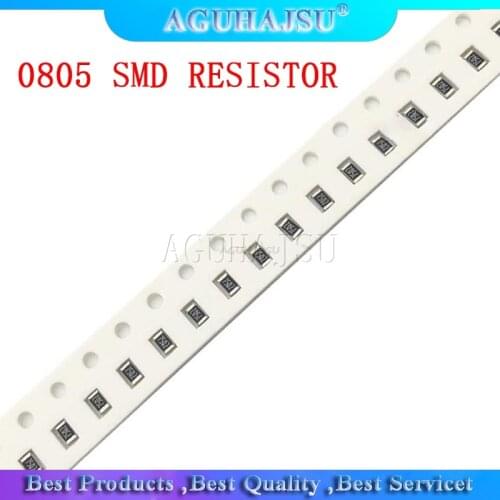 100Pcs 0805 SMD 1/4W resistor resistance 0R - 10M 1.8R 10R 100R 220R 330R 470R 560R 1K 10K 47K 100K 180K 0 10 100 330 470 ohm