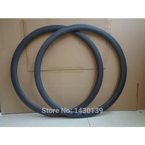 2Pcs New 700C 38mm Road bicycle matt full carbon bike wheel clincher rims with basalt brake surface 20.5/23/25mm width Free ship