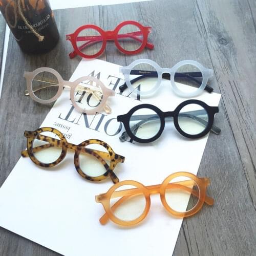 2021 Anti Blue Light Glasses Kids Round Glasses Frames Children Fashion Small Clear Glasses Girls Boys Eyeglasses Frames