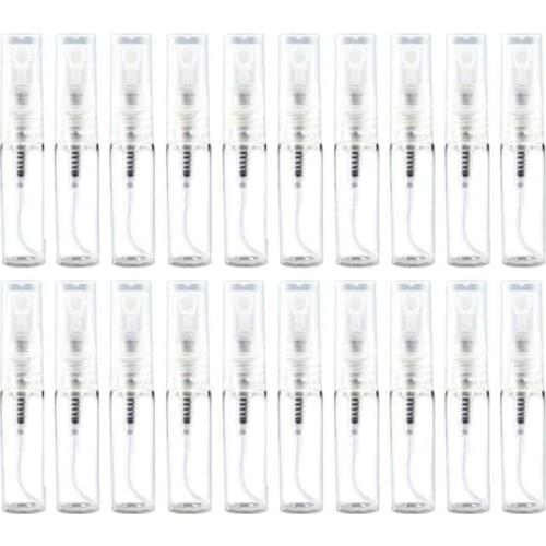 40Pcs Portable Refillable Glass Makeup Clear Empty Sprayer Bottles Cosmetic Atomizers Spray Bottle Container (10Ml)