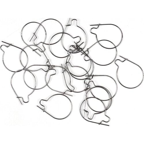 50PCS S / M / L Blunt Tip Carp Fishing Maggots Clip For Bait Ring Rigs Hook