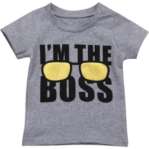 Free shipping Toddler Baby Boy Cotton Short Sleeve T-shirt Casual Clothes Tops Blouse