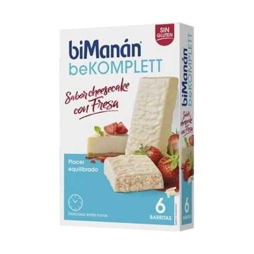 BIMANAN KOMPLETT SABOR CHEESECAKE CON FRESA 6 BARRITAS DE 35 G