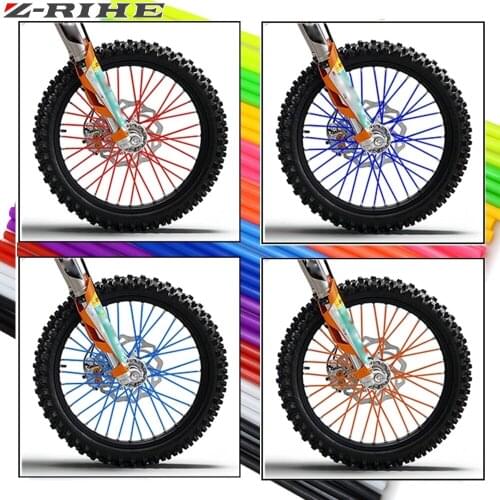 72 PCS Motorcycle Dirt Bike Enduro Off Road Rim Wheel spoke skins For honda crf 450 CR CRF 125 250 500 KAWASAKI YAMAHA BMW