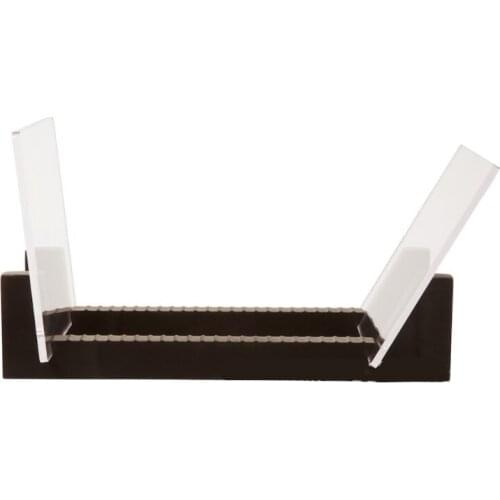 Vinyl Record Storage Holder Display Stand Acrylic Ends Wooden LP Albums Rack