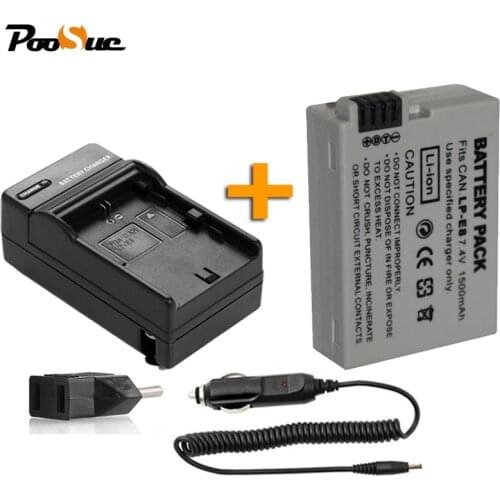 For Canon 550D 600D 650D 700D accessories 7.4v 1500mAh LP E8 digital batteries Li-ion LPE8 Camera Battery+charge+car charge