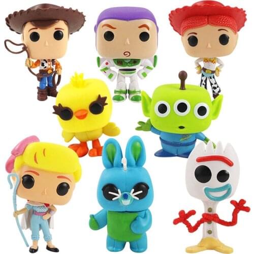 10pcs/set Toy Story Bo Peep Woody Buzz Lightyear Jessie Forky PVC Action Figure Model Toy Gift for Children