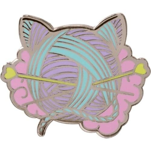 Cat Wool Ball Enamel Pin