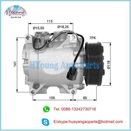 HS-110R HS110R auto ac a/c compressor for Honda Accord Estate Wagon Euro VII (CL) 2003-2008 38800RAAA01 38810RBA006