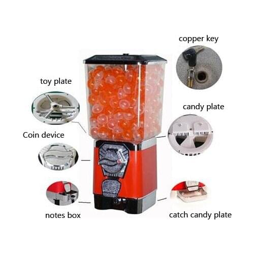 Toy Capsule/ Bouncing Ball Vending Machine Candy Vending Machine Gumball Machine Candy Dispenser with Coin Box GV18F