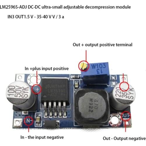 LM2596S-ADJ DC-DC adjustable step-down module regulator module LM2596 switching regulator