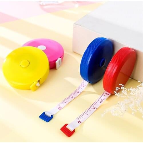 Can Be Customized To Measure Waist and Bust Round Plastic Tape 1.5 Meters Retractable Clothes Ruler / Tape / Tape