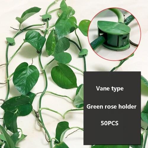 50PCS Plant Bracket Invisible Wall Rattan Clamp Clip Invisible Wall Vine Climbing Sticky Hook Self-Adhesive Plant Fixer Stent