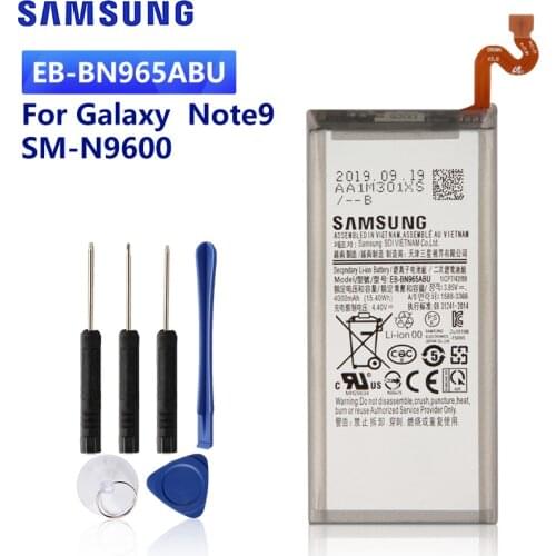 SAMSUNG Original Replacement Battery EB-BN965ABU For Samsung Galaxy Note9 Note 9 N9600 N960F SM-N9600 4000mAh
