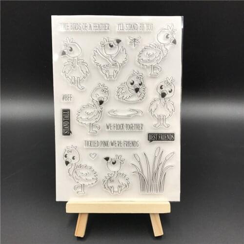 Bird Transparent Clear Silicone Stamp Seal DIY Scrapbooking photo Album Decorative A0624