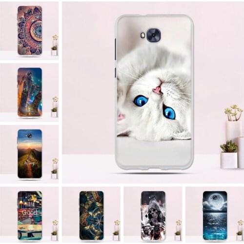 Silicone TPU Phone Cases For Asus Zenfone 4 Selfie ZD553KL Case 3D Luxury Cute Flower Fundas Soft Ultra Thin Cover Pattern Case