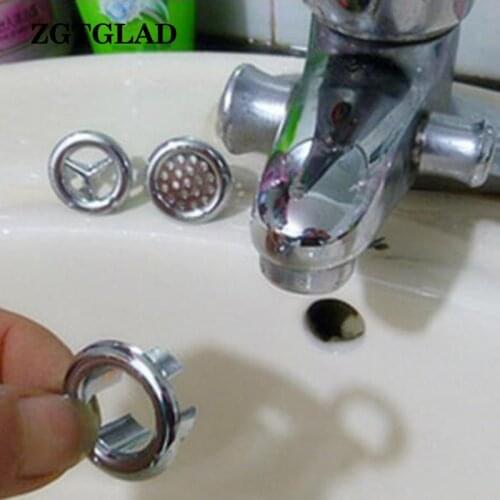 1pcs Bathroom Kitchen Sink Hole Round Overflow Cover Bubbler Basin Plastic Insert Bathroom Accessories