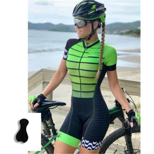 2021 Custom Cycling Summer Jersey Sets, Womens Cycling Wear, Biking Clothing For Womens Triathlon Jumpsuit Short Cycle Suit