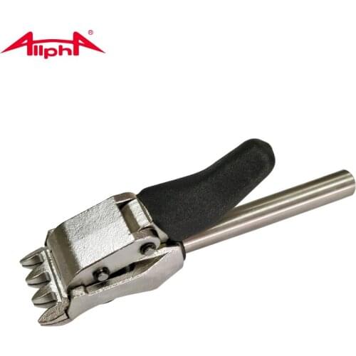 Alpha 12.2mm Stainless Steel Electrolytic Base Clip Tennis/Badminton Racke Paddling Machine Fittings Pedestal Clip Four Teeth