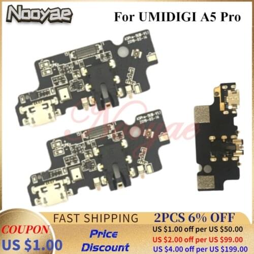 For UMIDIGI A5 Pro USB Dock Charging Port Charger Audio Jack headphone Plug Flex Cable Microphone MIC Connect Board