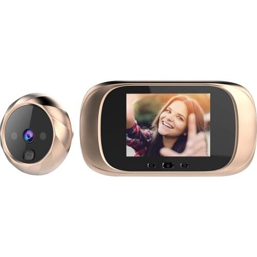 2.8-inch LCD Screen Door Camera Doorbell Night Vision Photo Shooting Digital Door Monitoring Digital Door Viewer Peephole