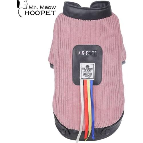 Hoopet Dog Clothes Winter Small Dogs Warm Outfit Clothing For Chihuahua Coats Jackets