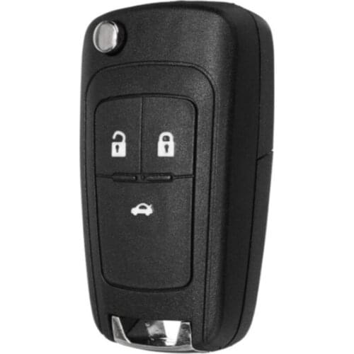 Remote Control Key 433Mhz For Chevrolet 3 Button 1pcs Qualitative Materials Black Folding 1PC ID46 Chip