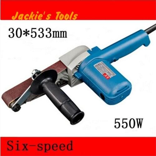220V 550W Belt Sander Variable Speed Woodworking Sandpaper Grinder 30*533mm