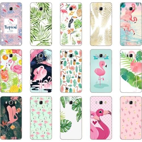 25DD Flamingos and plants Soft Silicone Case Cover for Samsung Galaxy a3 a5 2017 A6 A8 2018 j3 j5 j7 2016 2017