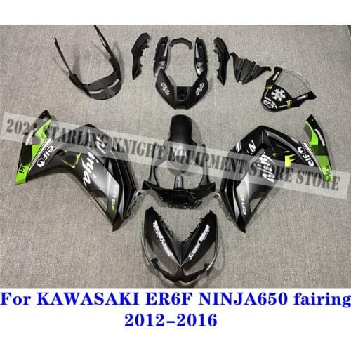 New ABS injection fairing kit for Kawasaki ER6F Ninja 650 NINJA650 2012 2013 2014 2015 2016 650R 12 13 14 15 16 Matte BlackGreen