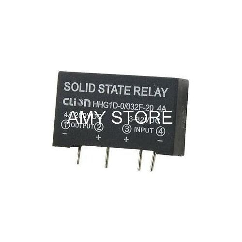 PCB 4 Pin SSR Solid State Relay in 3-32V DC Out 200V DC 4A HHG1D-0/032F-20