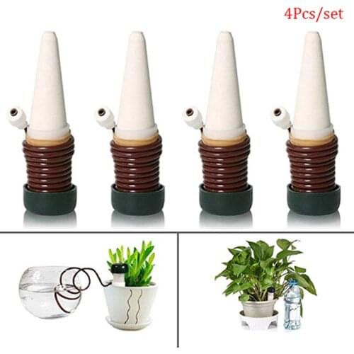 Watering Stake 4PCS Indoor Automatic Drip Watering System Irrigation Equipment Tool for Plant Waterer Ceramic Probes House